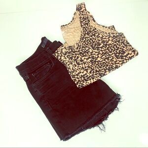 J Brand Black Jean Cutoff Shorts Sz 27